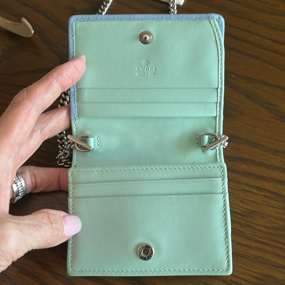GUCCI GG MARMONT RAINBOW CHAIN WALLET - Picture 5 of 15